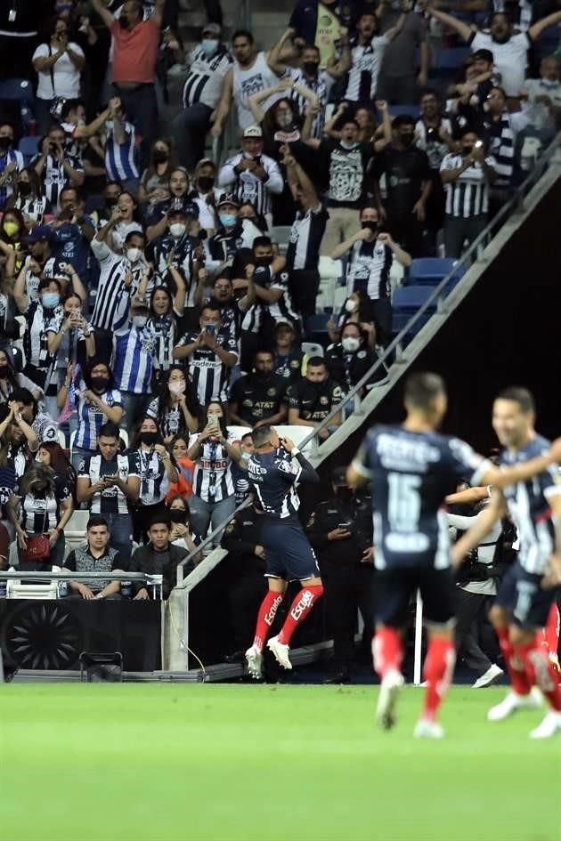 Así celebró Funes Mori tras acreditarse su gol.