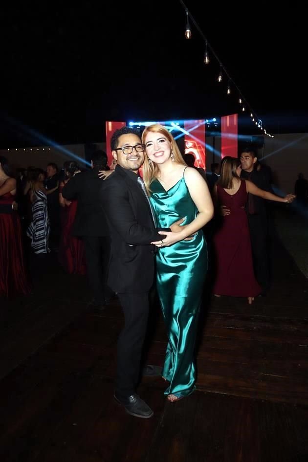 Alán Martínez y Damaris Flores
