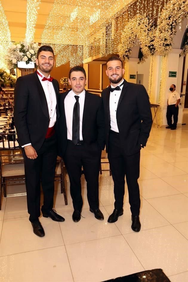 Antonio Escárcega, Patricio Garza y Eugenio Martell