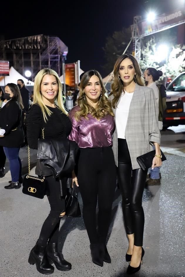 Claudia de la Garza, Lorena Alanís y Sofía Gutiérrez