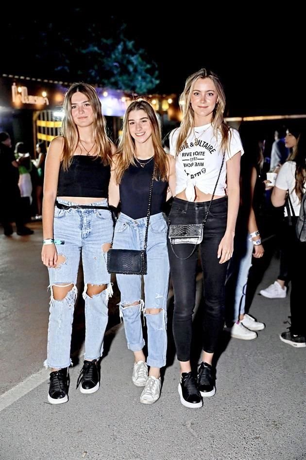 Brenda Sada, Mariel Garza y Daniela Díaz