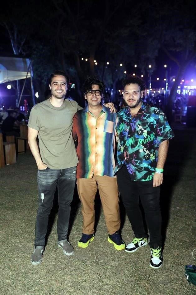 Adrián de la Mora, Gerardo Amador y Omar Zafra