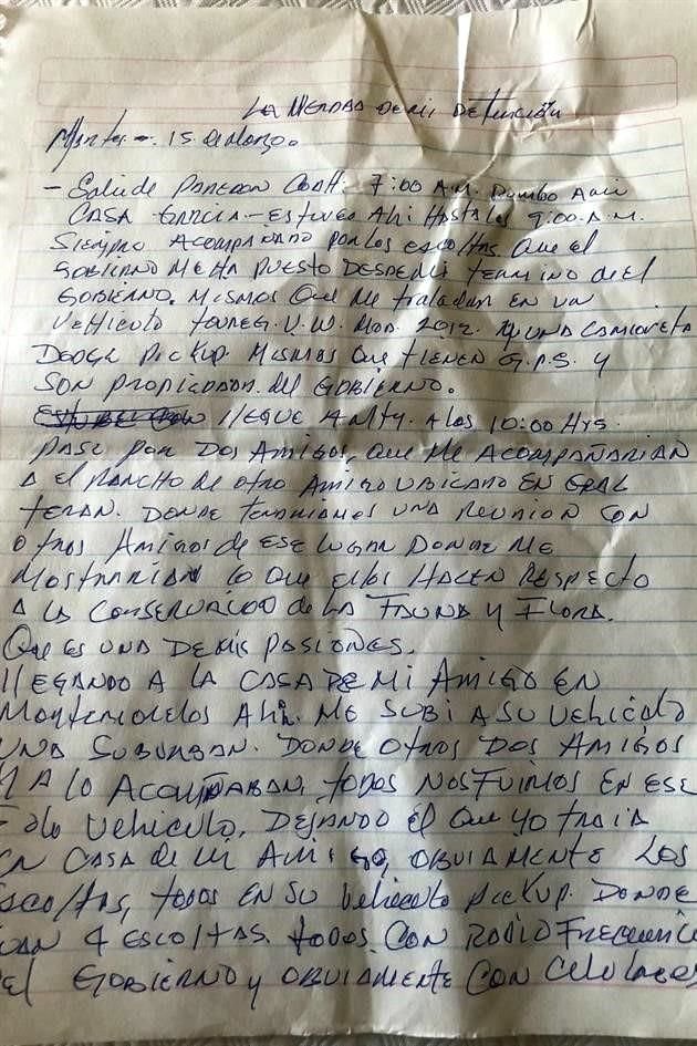 Esta es la carta íntegra que escribió el ex Gobernador de NL, Jaime Rodríguez, dando la versión de su detención el pasado 15 de marzo.