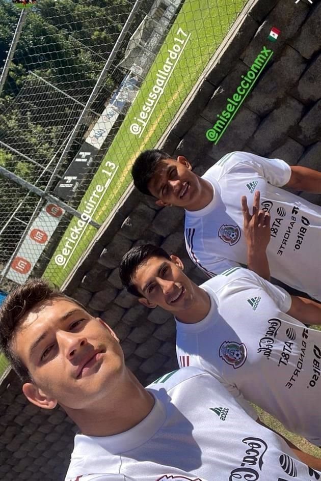 César Montes, Érick Aguirre y Jesús Gallardo ya se pusieron la playera del Tri.