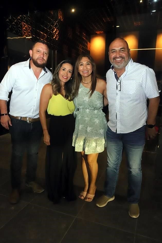 Sergio Corral, Cristina Olivas, Olga Ríos y Fernando Galindo