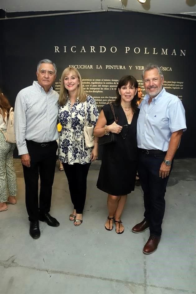 Rolando Rodríguez, Claudia de Rodríguez, Georgina de Guevara y Rodrigo Guevara