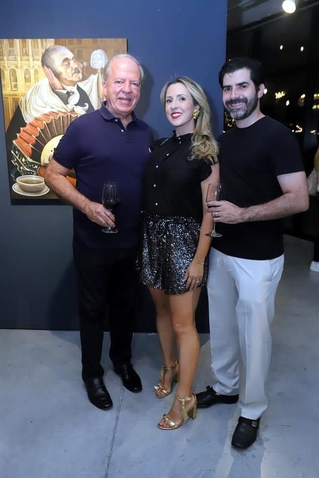 Fernando Salvia, Nicole Salvia y Luis de la Garza