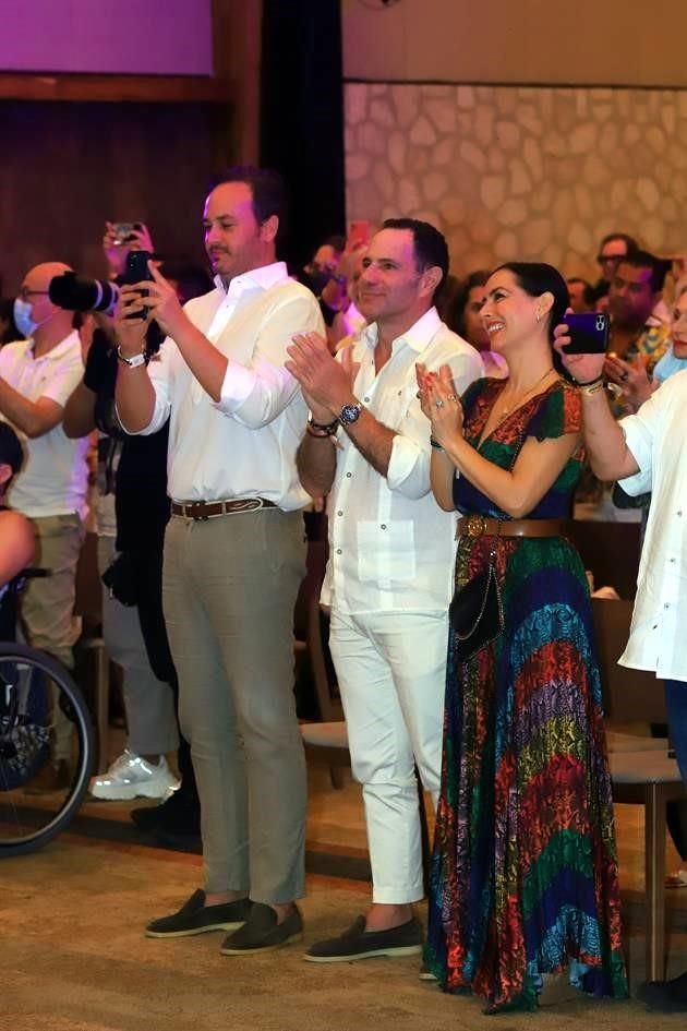Andrés Carretero, Sergio Berger y Claudia Lizaldi