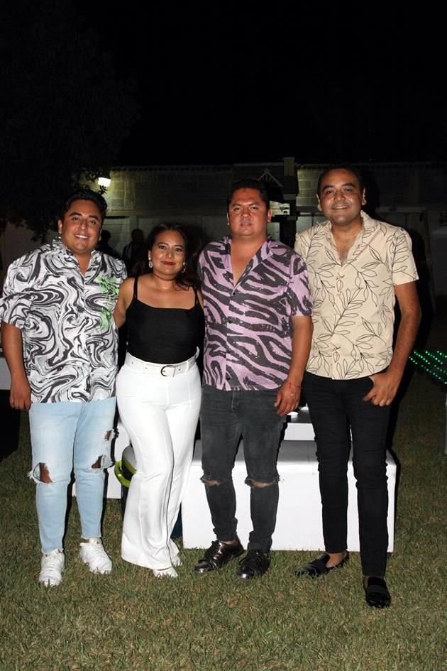 Héctor Herrera, Lucy Contreras, Manuel García y Fabián Gallegos