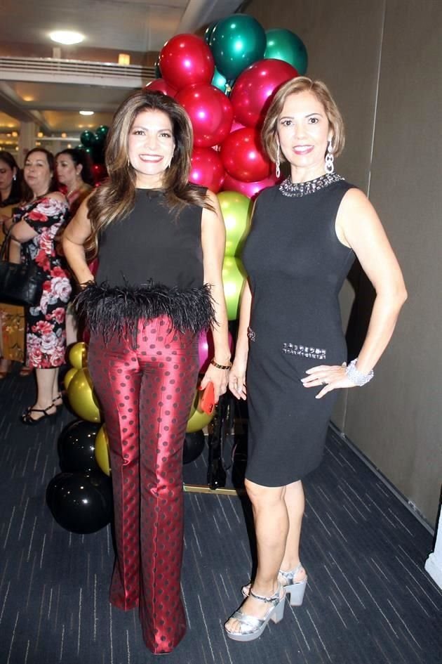 Gaby Bustamante y Maribel Sierra de Quintanilla