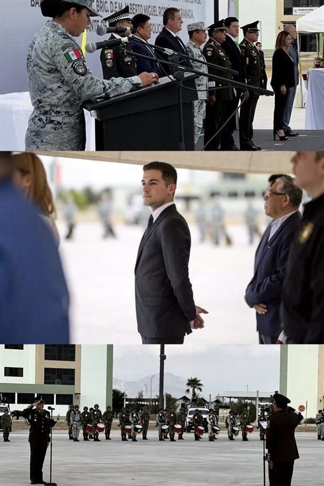 Estuvo presente en la Séptima Zona para la toma de protesta del general Brigadier DEM Alberto Miguel Rodríguez Granada como Comandante de la 4ª Brigada de Policía Militar (lunes 8 de agosto)<br>