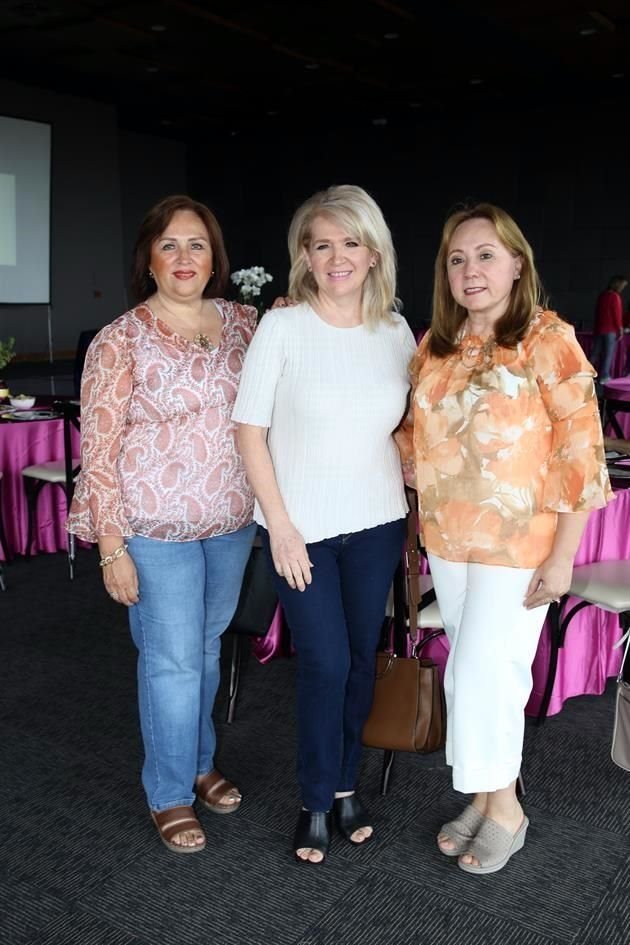 Carmen Castro de Barrera, Rossy Guerra y Marisol Ramos de Gil