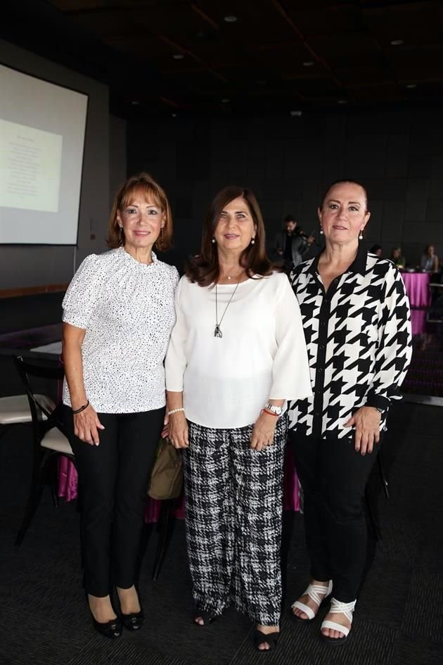 Verónica Montemayor de Barrera, Memis Cantú de Caballero y Thelma Lackner de Bueno