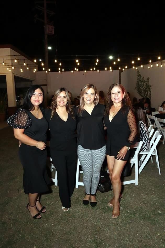 Perla Martínez, Ana Granados, Olga Guzmán y Maricarmen Buentello