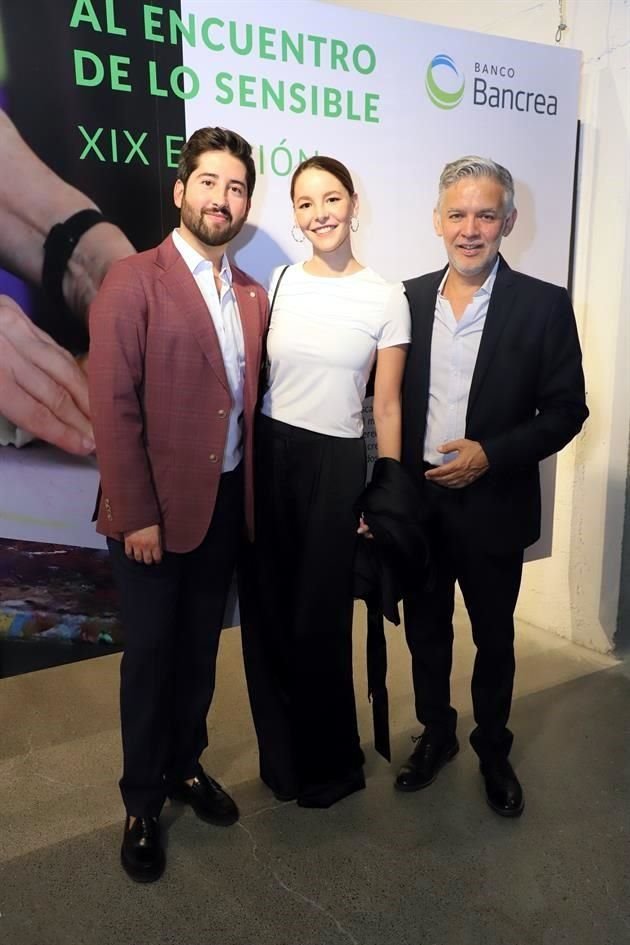 Hugo Ramírez, Andrea García y Marco Amaya