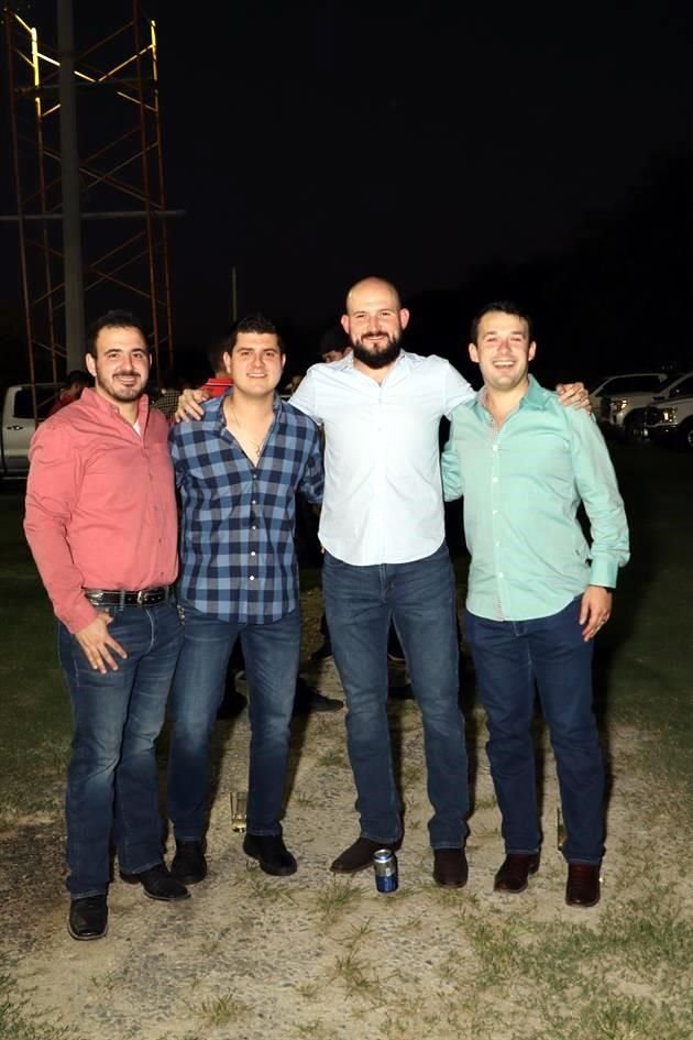 Adrián Garza, Ricardo García, Eduardo Guajardo y Artemio García