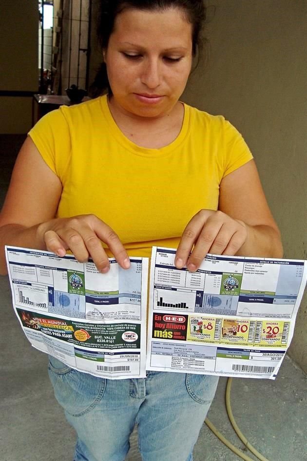 Los vecinos han reportados fallas en las mediciones de agua.