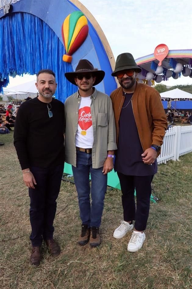 Samuel García, Mauricio Zavala y Omar Téllez