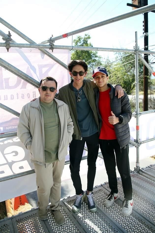 Aleck Fer Ferrari, Joaquín Terrazas y Fernando Hinojosa