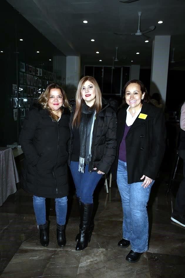 Mónica Molina, Ana Luisa Treviño y Brenda Garza