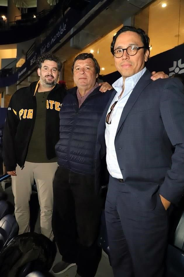 Roberto Elizondo, Guillermo Güereque y Benjamín Valenzuela