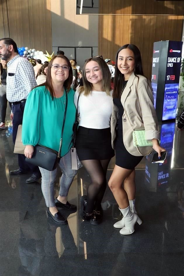Talina Flores, Andrea Velázquez y Fernanda Martínez