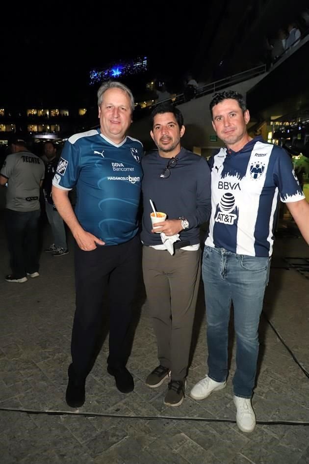 Joaquín Margáin, Jorge Lankenau y Adrián Huerta