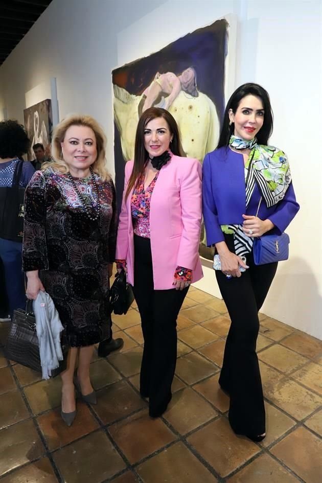 Marina Benavides de Castilla, Marlene Dávila de Rodríguez y Martha Martínez de Ruiz