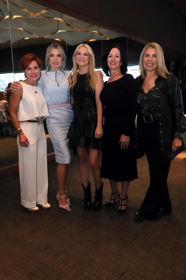 Malú Ramones, Verónica Peña de Milmo, Rosario Guerra, Claudia Morales de García y Yolanda Iribarren