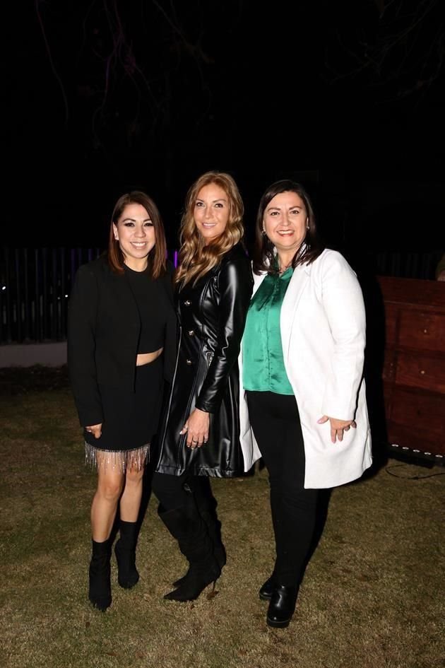 Yadira García, Angélica Montemayor y Marcela Treviño