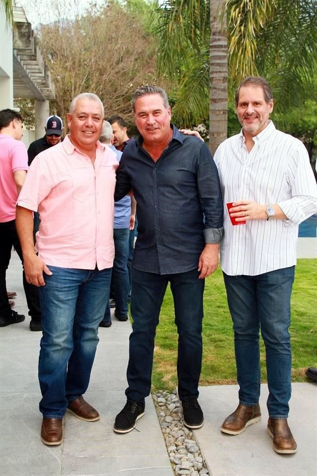 Alejandro Iglesias, Federico Garza y Guillermo Chapa