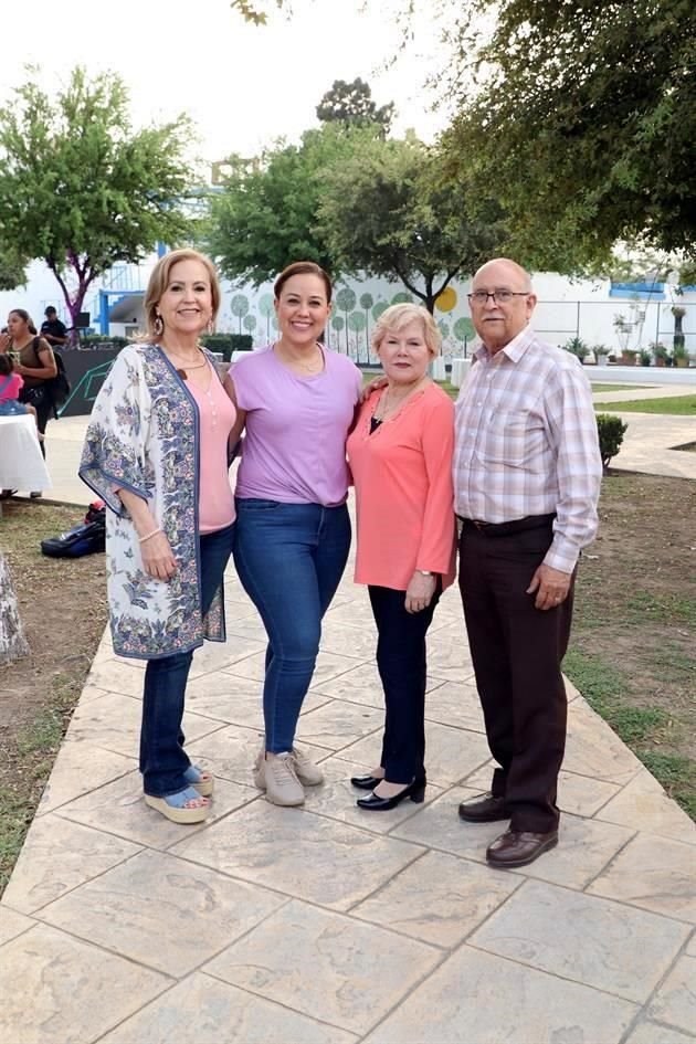 Blanca Quiroga, Alejandra Cabral, María Luisa Cantú de Martínez y Ruy Pablo Martínez