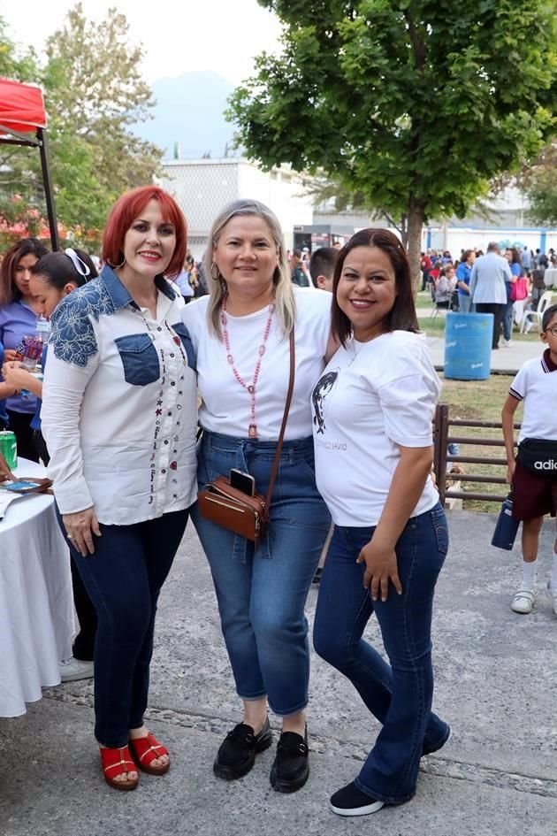 Yudith Cerda de Garza, Laura Rodríguez de Sánchez y Cristina Loredo