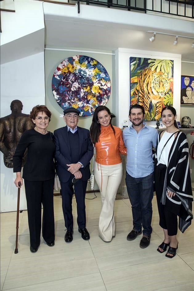 Patricia López, Alejandro Alencaster, Karla Reynoso, Luis Rodríguez y Alejandra Murillo