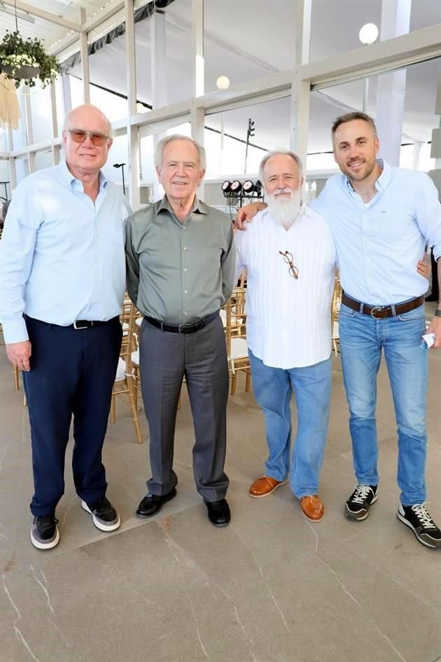 Javier Toussaint, Raúl Farías, Jaime Farías y Domingo Farías