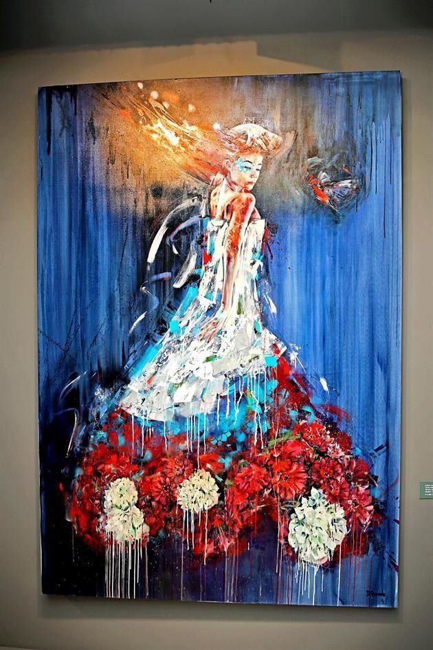 Obra de la exposicin 'Danzas de Luz', de la artista peruana Daniella Queirolo, presentada en Etra Galera
