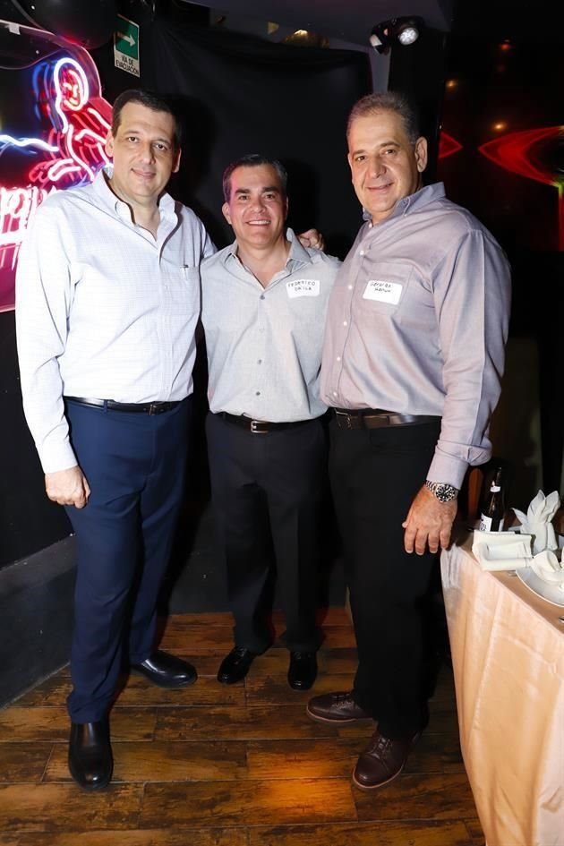 Jorge Hanún, Federico Dávila y Gerardo Hanún