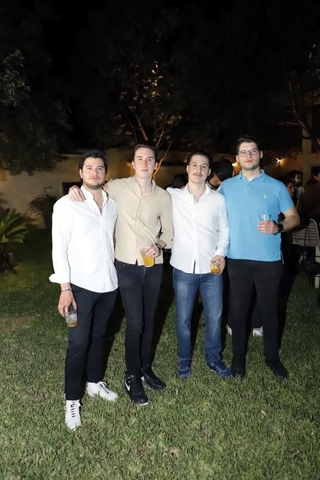 Gabriel Martínez, Alejandro Odriozola, Tato Martínez y Eugenio Anguiano