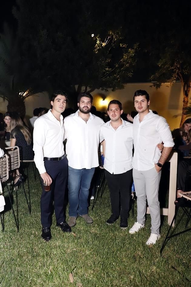 Alberto Troncoso, Adrián Cuello, Darío Treviño y Juan Carlos Martínez