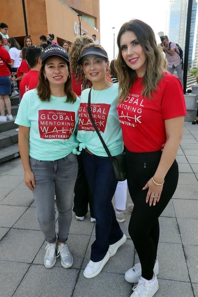 Fer Martínez de Guzmán, Lourdes Tirado y Fahra Zarur