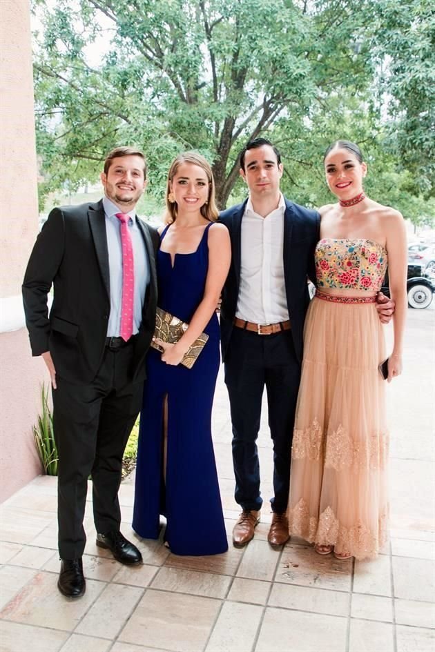 Gabriel Rubio, Salma Bufajer, Priscila Álvarez y Juan Pablo Sáenz