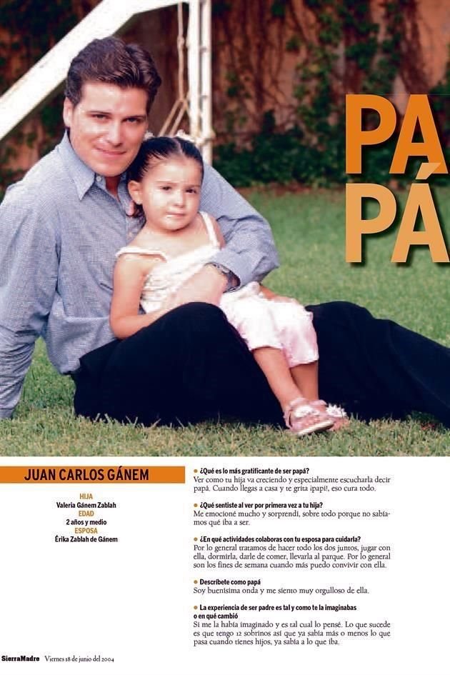 18 DE JUNIO DEL 2004. Juan Carlos Gánem con su hija Valeria Gánem Zablah