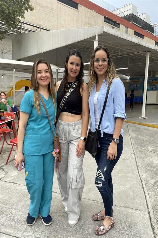 Dulce López, Alejandra Solís y Ana Lucía Álvarez