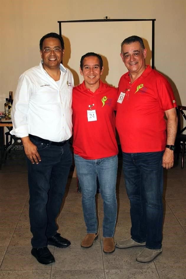 Jorge Villarreal, Gerardo García y Sergio Velázquez