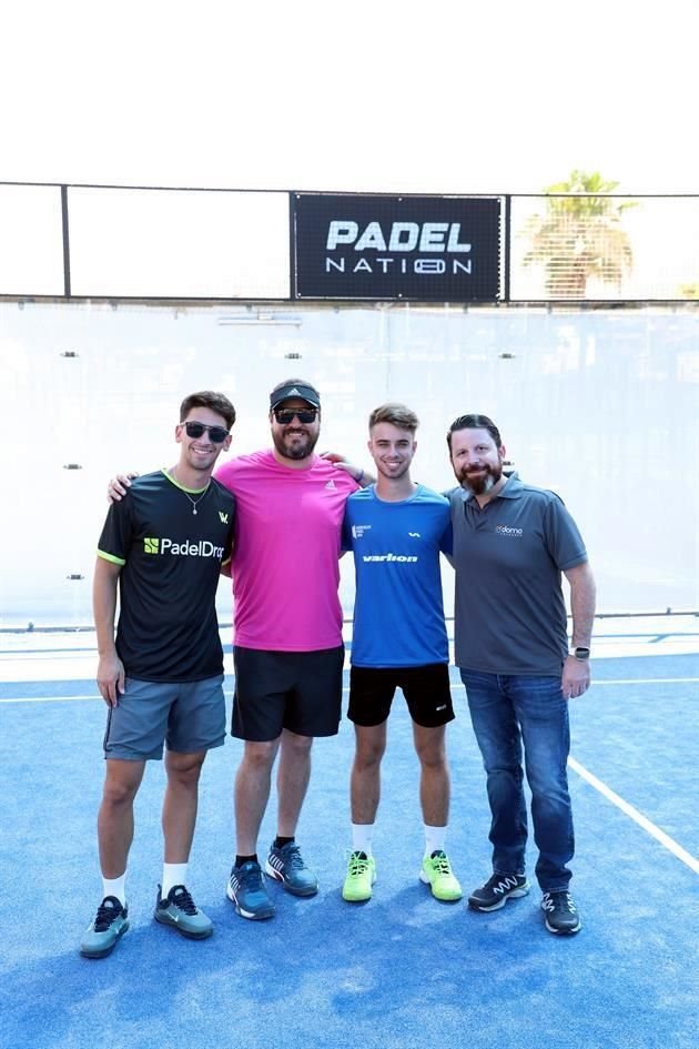 Mauro Montenegro, Daniel Villarreal, Carlos Artigas y Jorge Garza