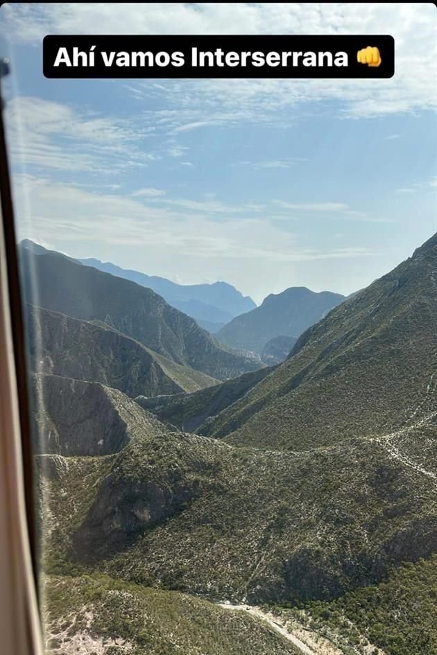 El Gobernador Samuel García sobrevoló la zona donde está proyectada la Carretera Interserrana.