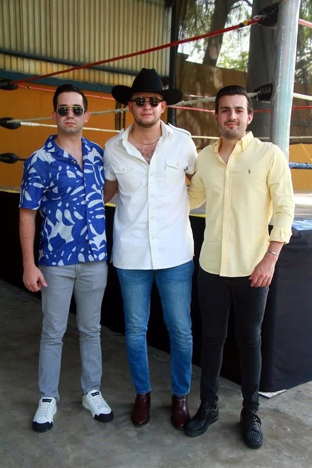 Jorge Medina, Ricardo Andrade y José Rodríguez