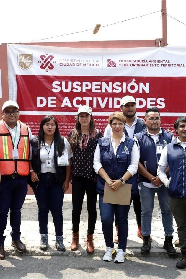 La PAOT suspendió una obra irregular que se construía en una barranca del Bosque de Chapultepec debido a la prohibición de construcción en una zona protegida.