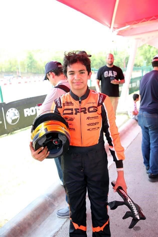 Javier Herrera, ganador primer lugar rotax junior y rotax senior