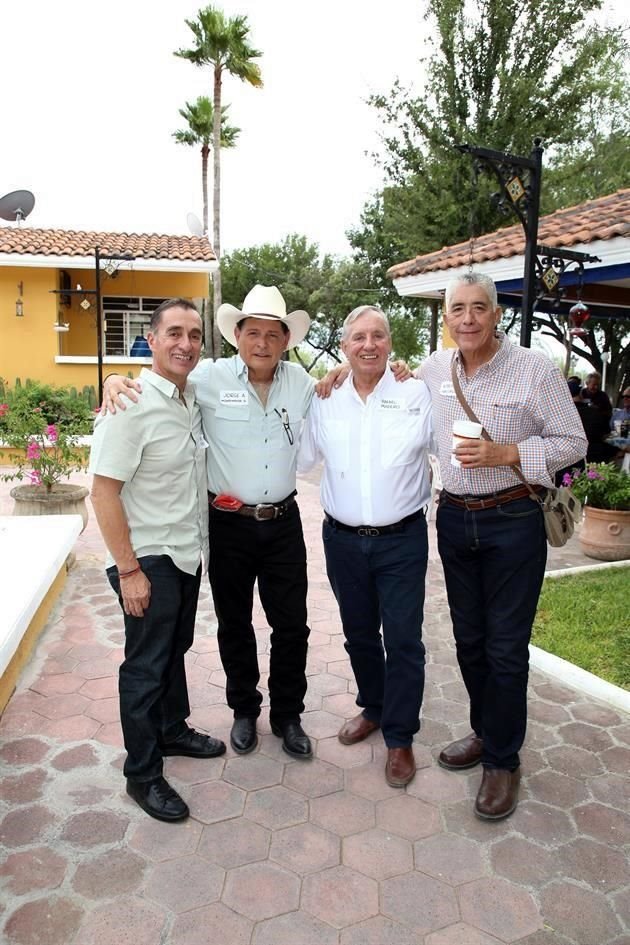 Andrés Madero, Jorge Montemayor, Rafael Madero y Roberto Lara